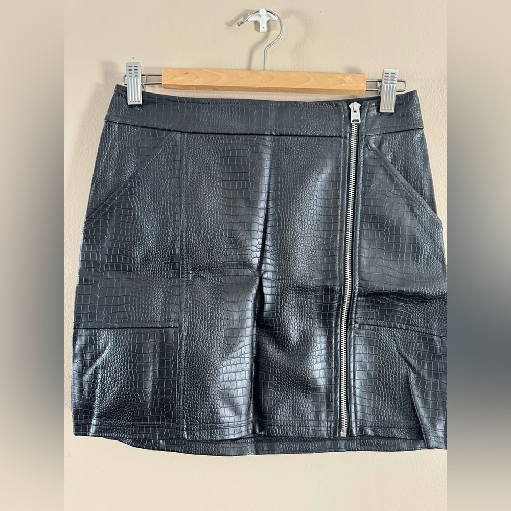 Black Leather Skirt